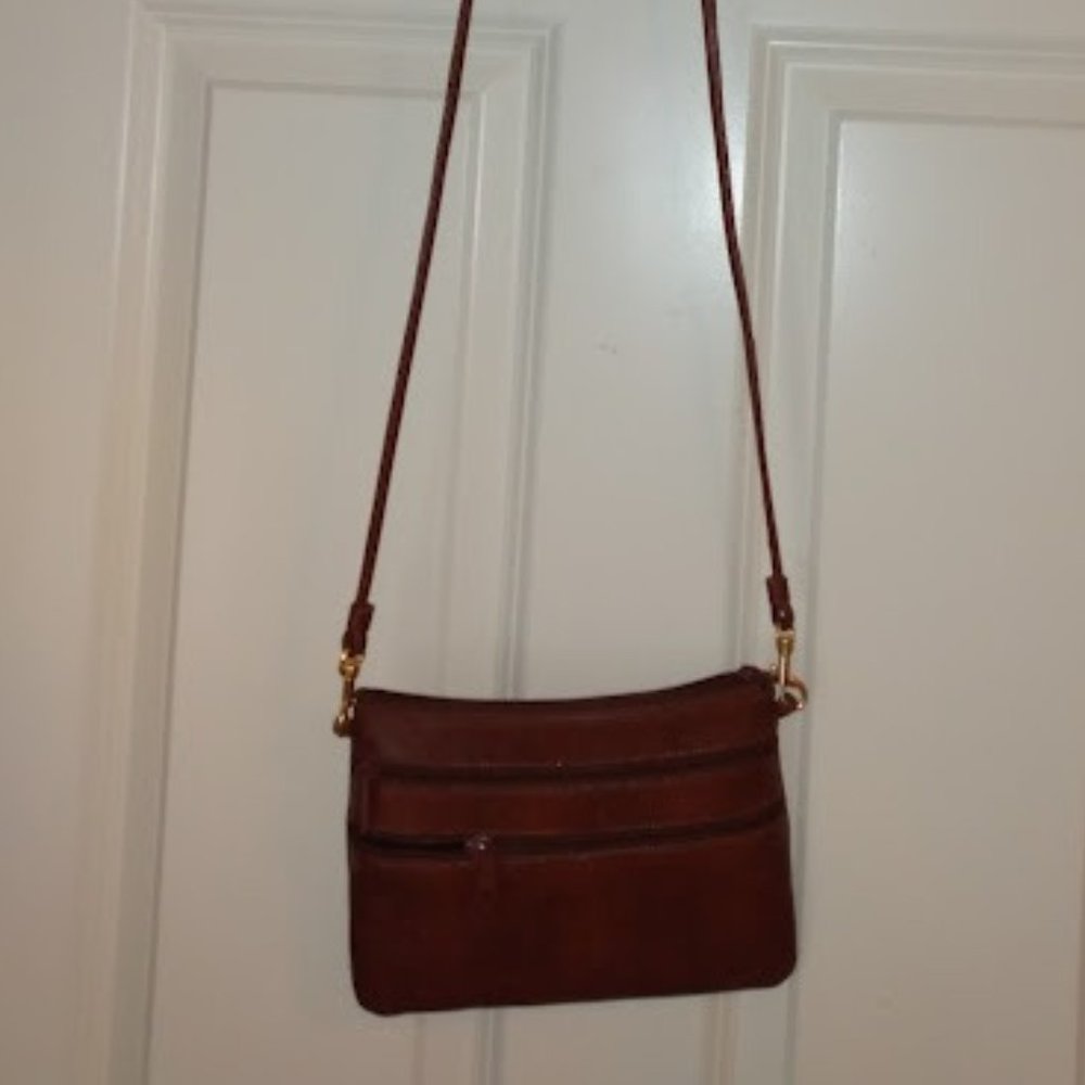 L.J.S. Collection: Brown cross body bag